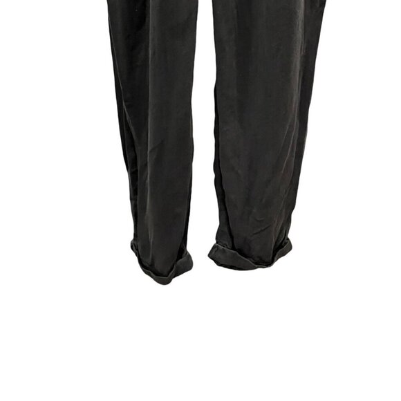 Free People Women Gray Jumpsuit Small Short Sleeve Pockets Button Front Casual - Picture 9 of 12